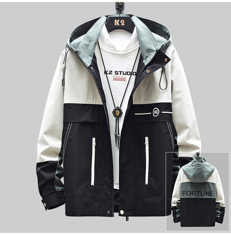 Men's Spring And Autumn Jackets Handsome Clothes New Tooling Ins Tide Jacket