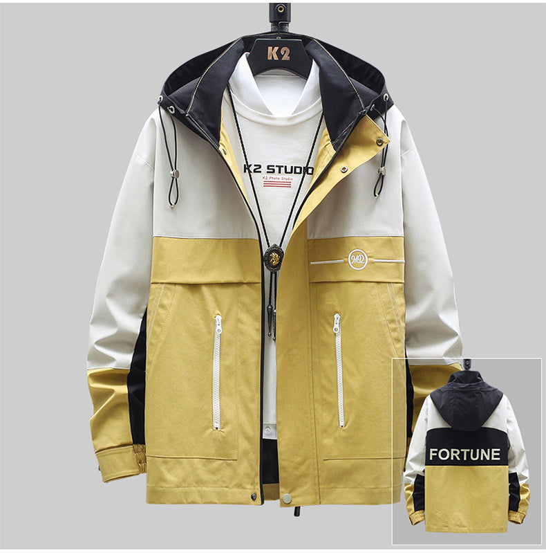 Men's Spring And Autumn Jackets Handsome Clothes New Tooling Ins Tide Jacket