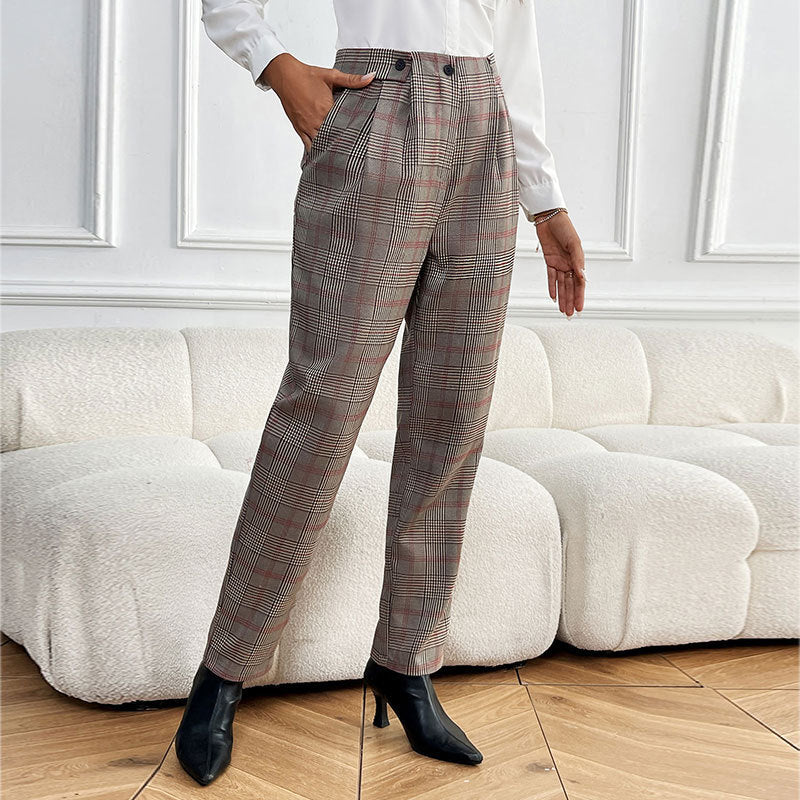 Houndstooth Feet Ladies Suit Pant