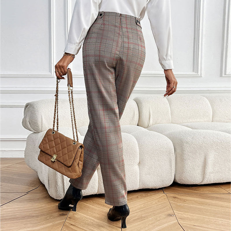 Houndstooth Feet Ladies Suit Pant