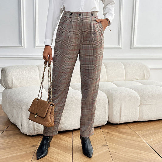 Houndstooth Feet Ladies Suit Pant